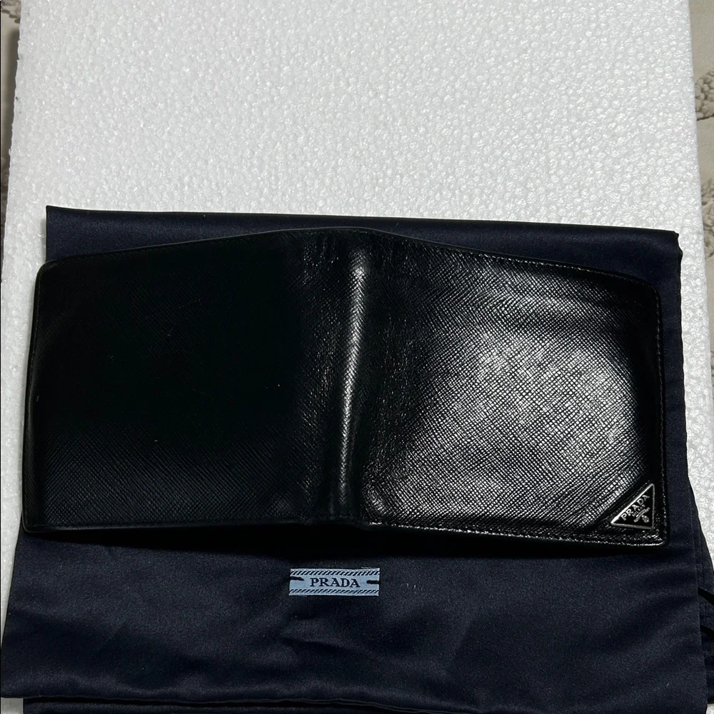 Prada Textured Black Leather Wallet - Picture 3 of 3